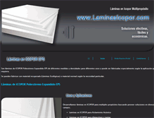 Tablet Screenshot of laminasicopor.com